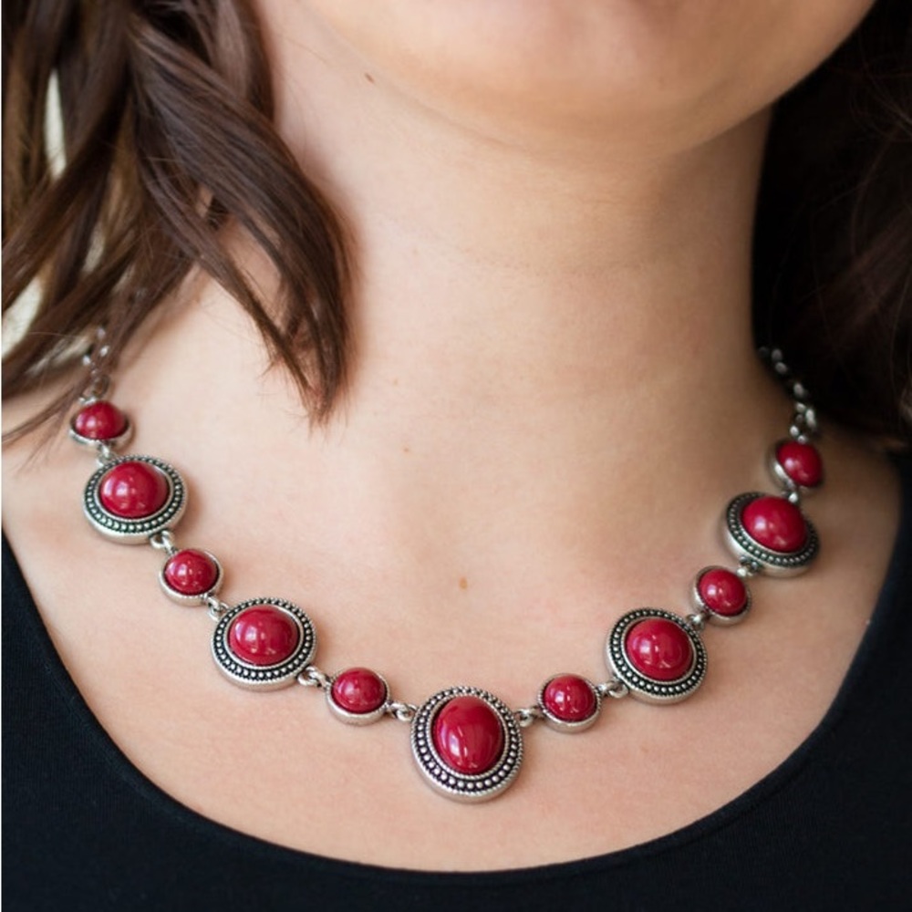 NWOT Red Stone Necklace